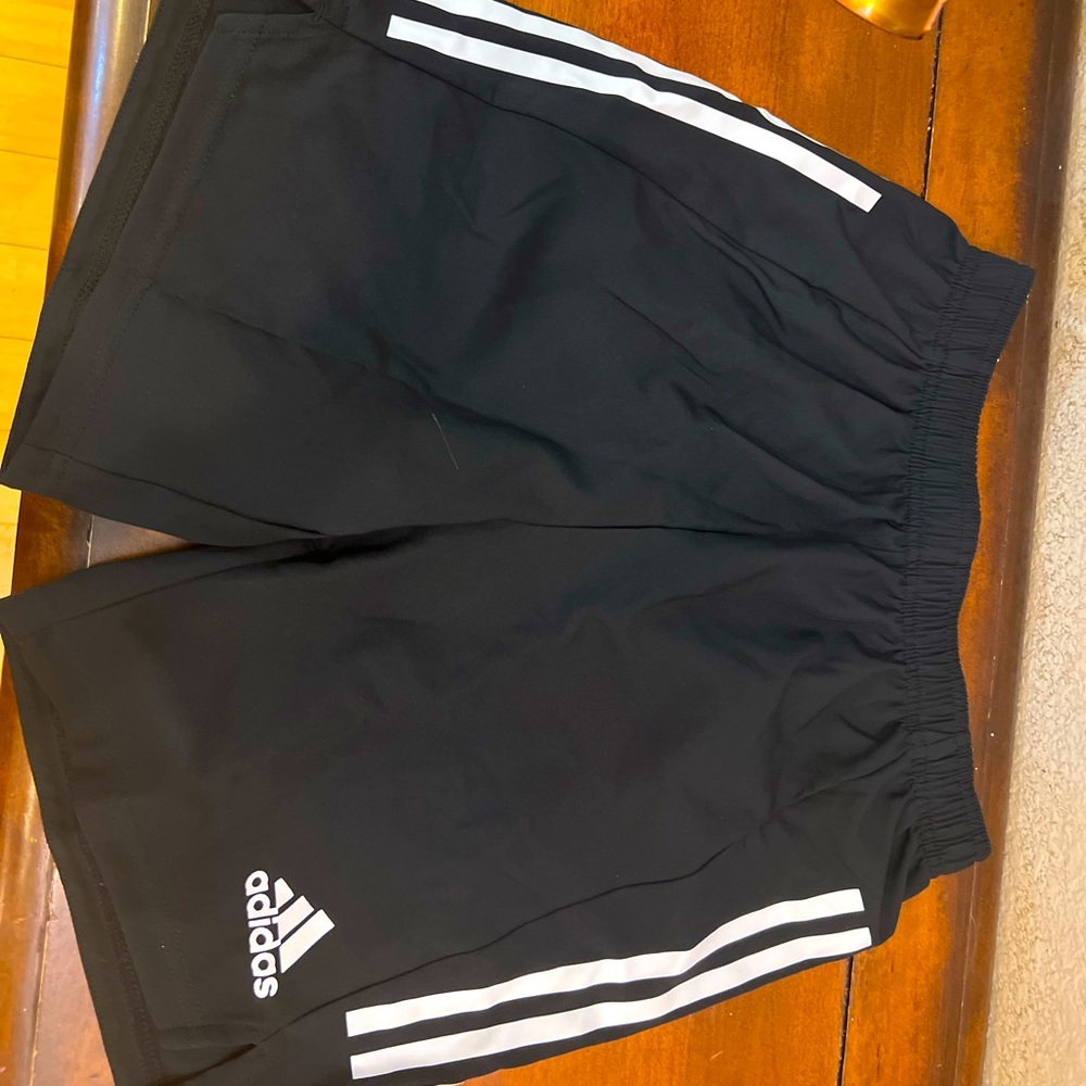 Women long adidas shorts size small